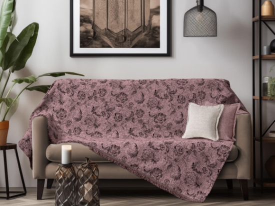 Beauty Home Ριχτάρια σετ 3τμχ Art 8628 (180x170+180x250+180x300) Σάπιο Μήλο