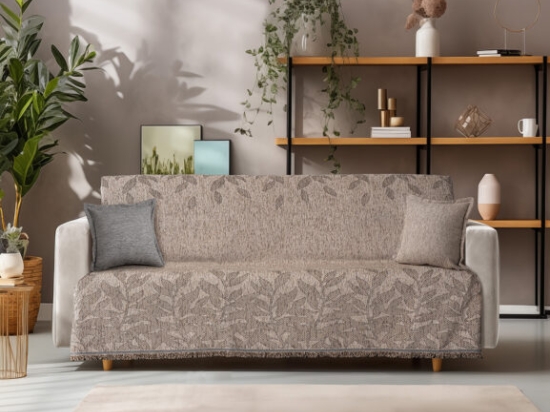 Beauty Home Ριχτάρια σετ 3τμχ Art 8630 (180x170+180x250+180x300) Μπεζ
