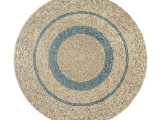 Ροτόντα 90x90 Jute Art 9131 Μπεζ,Μπλε   Beauty Home