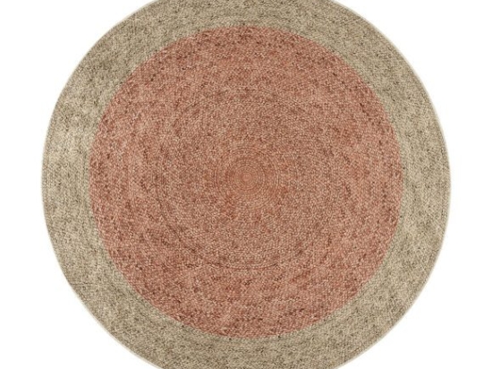 Beauty Home Ροτόντα 90x90 Jute Art 9131 Μπεζ,Ροζ