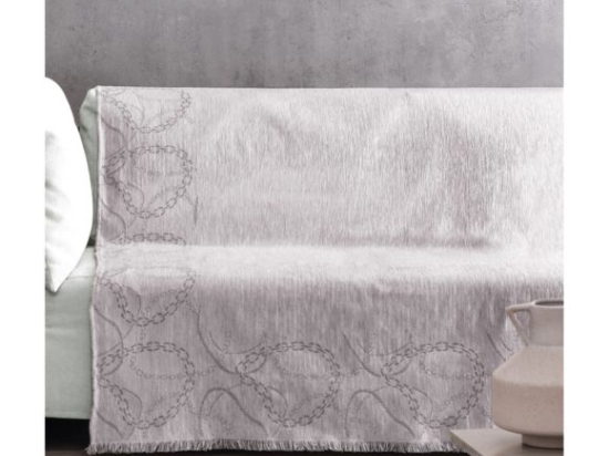 Makis Tselios Home Καλοκαιρινό Μονοθέσιο Ριχτάρι Cadena 180x180cm Silver