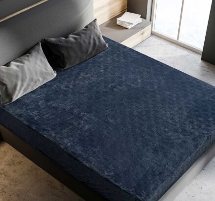 Σεντόνι Flannel GELID ANTHRACITE flannel-διπλό-με-λάστιχο-140-x-200-30-εκ