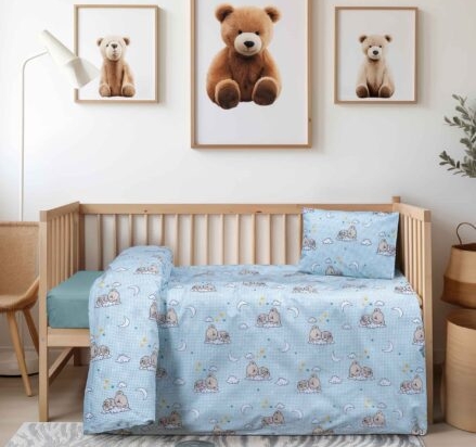 Βρεφικό Σετ Σεντόνια BEARLY σετ-σεντόνια-λύκνου-70-x-120-εκ