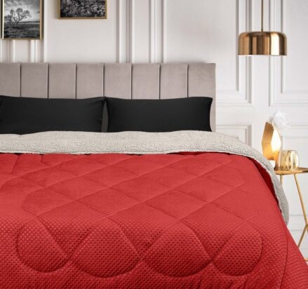 Κουβερτοπάπλωμα POLAR RED BEIGE κουβερτοπάπλωμα-υπέρδιπλο-220-x-240-εκ
