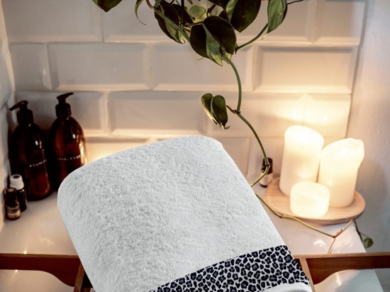 Makis Tselios Home Σετ Πετσέτες Μπάνιου 3τμχ Masai White Βάρους 500gr/m²