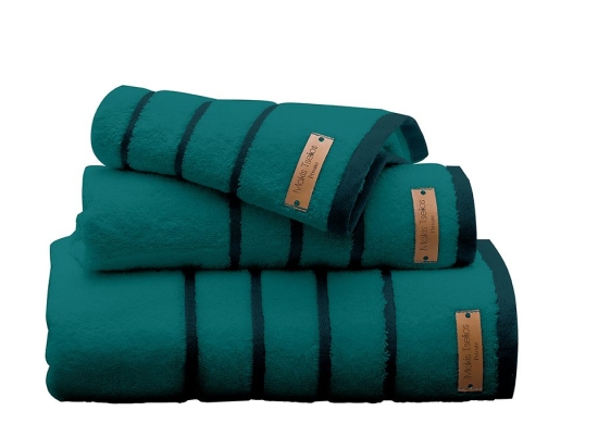 Makis Tselios Home Σετ Πετσέτες Μπάνιου 2τμχ Prive Petrol Βάρους 600gr/m²