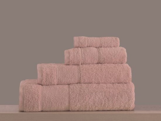 Makis Tselios Home Σετ Πετσέτες 4τμχ Lillie No1 S.Pink Βάρους 500gr/m²
