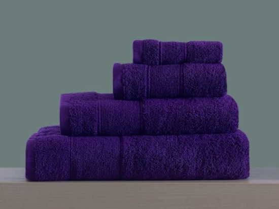 Makis Tselios Home Σετ Πετσέτες 4τμχ Lillie No3 Purple Βάρους 500gr/m²