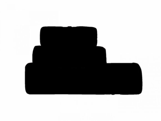 Makis Tselios Home - Πετσέτα Χειρός Dove2 Black 30Χ50cm 100% Cotton 550gsm