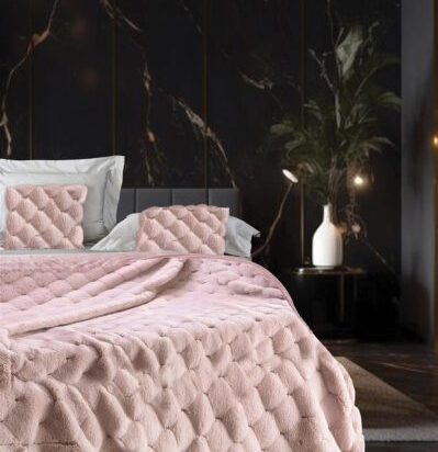 Makis Tselios Home Κουβερτοπάπλωμα Υπέρδιπλο 220×240 Prada 2 Light Pink