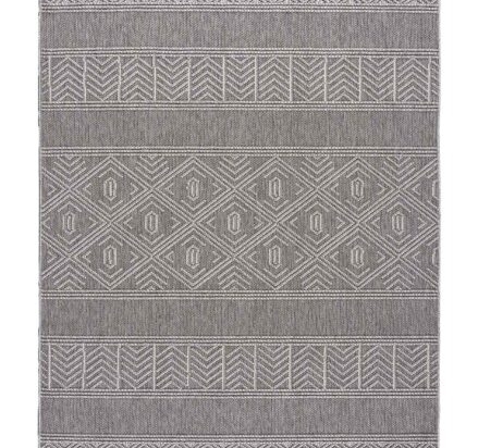 Xαλί PARALLEL GREY σετ-κρεβατοκάμαρας-67-x-140-2-67-x-230-εκ