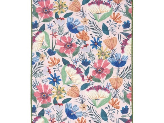Beauty Home Πετσέτα κουζίνας διπλής όψης Microfiber Art 8662 40x60 Ροζ,Πράσινο
