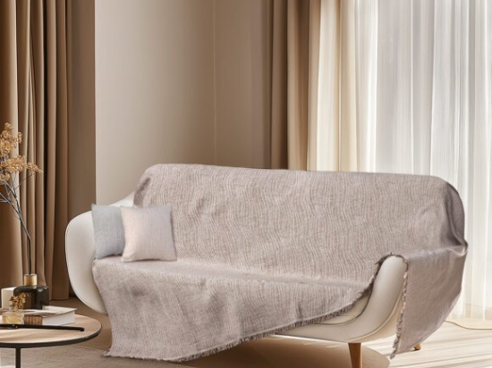 Beauty Home Ριχτάρι Τριθέσιο Art 8706 180x290 Μπεζ