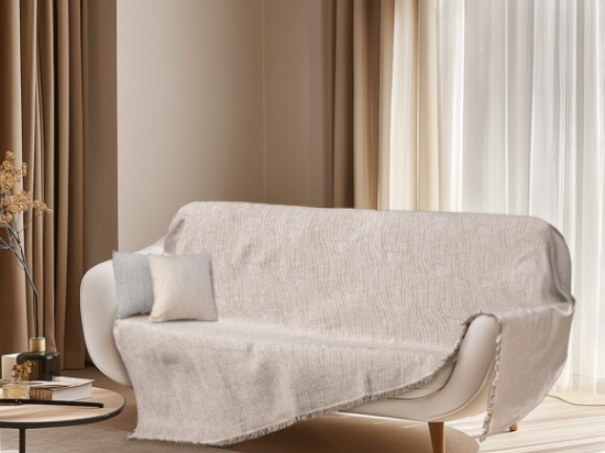 Beauty Home Ριχτάρι Τετραθέσιο Art 8707 180x330 Εκρού