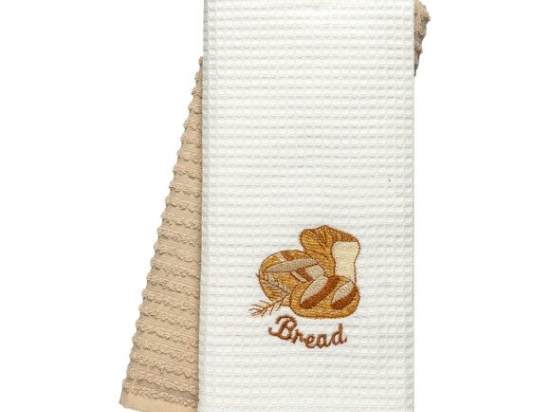Beauty Home Ποτηρόπανα σετ 2τμχ Bread Art 8813 40x60 Μπεζ
