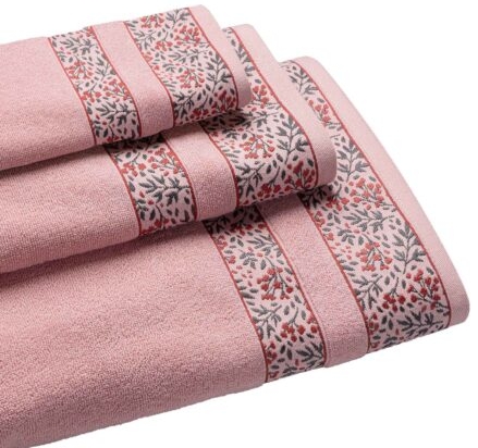 Πετσέτα BLOOM PINK σετ-πετσέτες-3-τεμαχίων-30-x-50-50-x-90-80-x-150-εκ