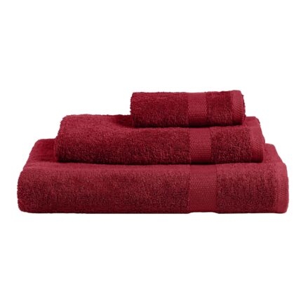 Πετσέτα FROVA BURGUNDY σετ-πετσέτες-3-τεμαχίων-30-x-50-50-x-90-80-x-150-εκ