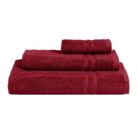 Πετσέτα AVELA BURGUNDY σετ-πετσέτες-3-τεμαχίων-30-x-50-50-x-90-80-x-150-εκ