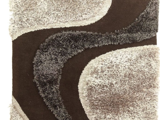 Royal  White Tie Modern Designers Rug 001 Wenge 160 x 230