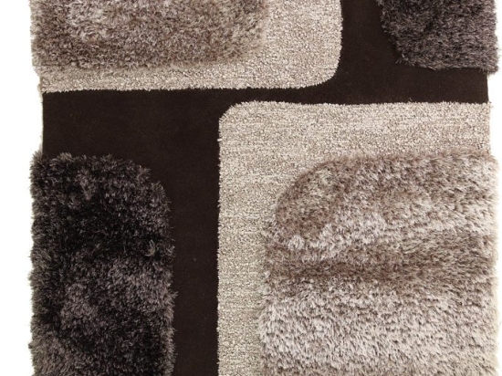 Royal  White Tie Modern Designers Rug 002 Wenge 160 x 230