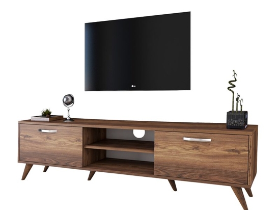 Έπιπλο τηλεόρασης Sabian pakoworld καρυδί 180x35x48,5εκ
