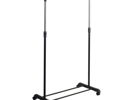 Καλόγερος - Κρεμάστρα 788774 81x42x91-160cm Black Ankor Μέταλλο