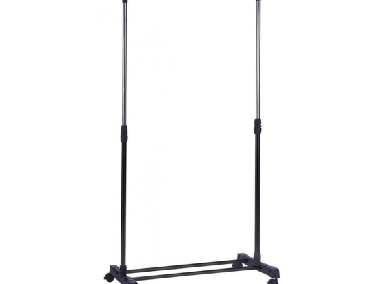 Καλόγερος - Κρεμάστρα 788781 75x42x80-155cm Black Ankor Μέταλλο