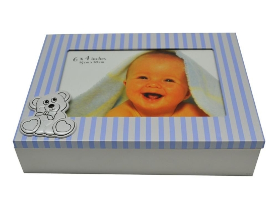 Κορνίζα - Κουτάκι Παιδική 10x15 Light Blue Ankor Ξύλο