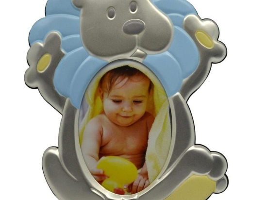 Κορνίζα Παιδική 769407 9x13 Light Blue-Yellow Ankor Μέταλλο,Γυαλί