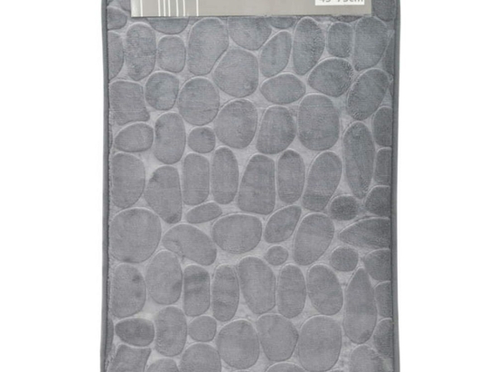 Πατάκι Μπάνιου Memory Foam 815609 73x45cm Grey Ankor 45x73cm PVC