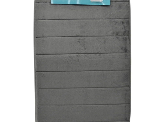 Πατάκι Μπάνιου Memory Foam 812530 80x50cm Grey Ankor 50 X 80 PVC