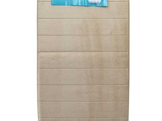 Πατάκι Μπάνιου Memory Foam 812523 80x50cm Beige Ankor 50 X 80 PVC
