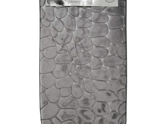 Πατάκι Μπάνιου Memory Foam 807857 80x50cm Grey Ankor 50 X 80 SBR