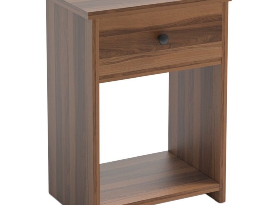 Κομοδίνο Linden pakoworld καρυδί 40x32x55εκ