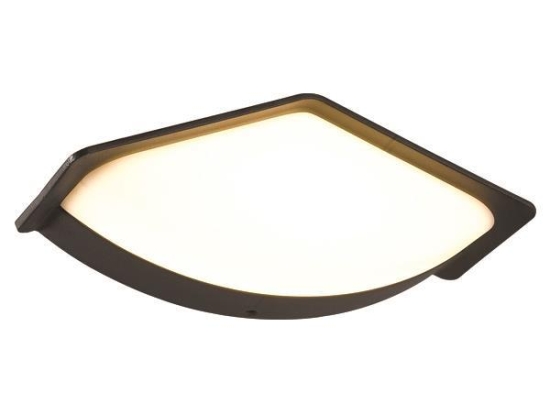 ΑΠΛΙΚΑ ΤΟΙΧΟΥ ΟΒΑΛ LED 7W 233x77x90 3000K IP54 ΜΑΥΡΗ EUROLAMP 145-20205