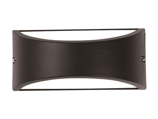 ΑΠΛΙΚΑ ΤΟΙΧΟΥ ΟΒΑΛ E27 220x99x100 IP54 ΜΑΥΡΗ EUROLAMP 145-20214