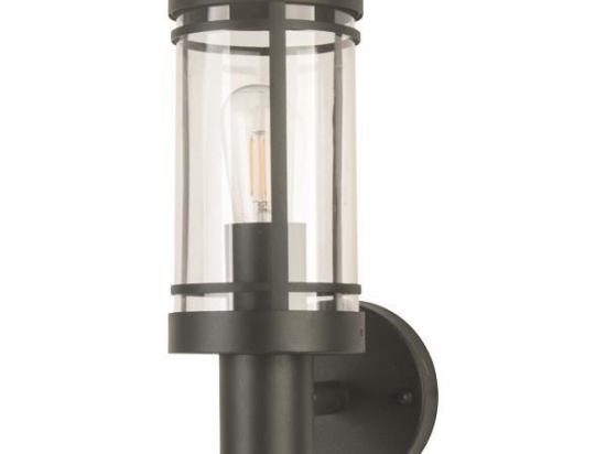ΑΠΛΙΚΑ ΤΟΙΧΟΥ ΜΕΤΑΛΛΙΚΗ E27 185x110x290 IP44 ΜΑΥΡΗ EUROLAMP 145-20606