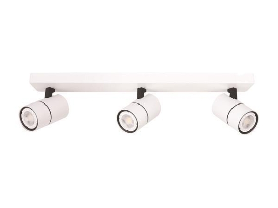 ΣΠΟΤ ΜΠΑΡΑ ΤΡΙΠΛΗ GU10 ΛΕΥΚΗ/ ΜΑΥΡΗ EUROLAMP 145-25008