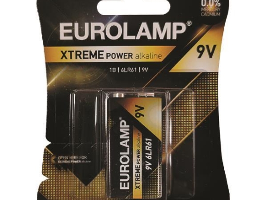 ΜΠΑΤΑΡΙΑ ΑΛΚΑΛΙΚΗ EXTREME POWER 9V 6LR61 147-24124 | EUROLAMP