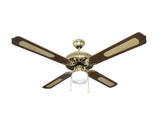 ΑΝΕΜΙΣΤΗΡΑΣ ΟΡΟΦΗΣ ΜΕ 1 ΦΩΣ E27 ΚΑΦΕ ΧΡΥΣΟ Φ130 70W 147-29001 | EUROLAMP