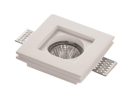 ΣΠΟΤ ΓΥΨΙΝΟ ΜΟΝΟ ΤΕΤΡΑΓΩΝΟ GU10 100x100x40 147-53200 | EUROLAMP 