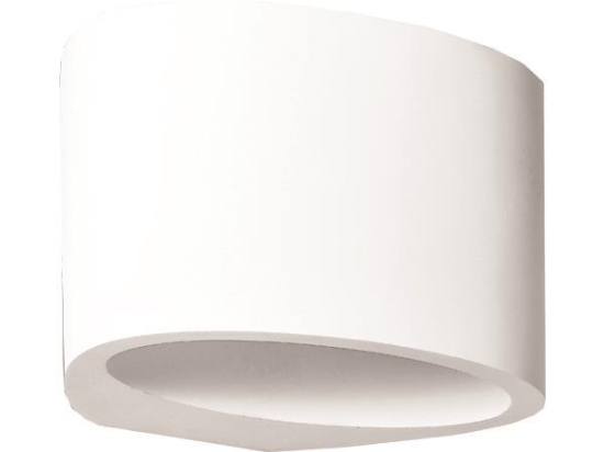 ΑΠΛΙΚΑ ΤΟΙΧΟΥ ΟΒΑΛ MEDIUM ΓΥΨΙΝΗ G9 150x120x100 147-53300 | EUROLAMP