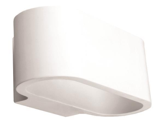 ΑΠΛΙΚΑ ΤΟΙΧΟΥ ΟΒΑΛ SMALL ΓΥΨΙΝΗ G9 180x95x90 147-53304 | EUROLAMP