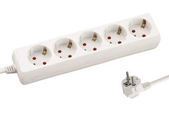 ΠOΛYΠPIZO 5 ΘΕΣΕΩΝ ΜΕ KAΛΩΔIO 3X1,5mm 3m ΜΕ ΠΑΙΔΙΚΗ ΠΡΟΣΤΑΣΙΑ - EUROLAMP