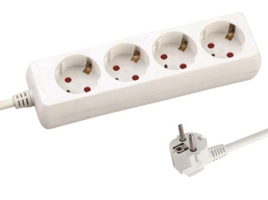 ΠOΛYΠPIZO 4 ΘΕΣΕΩΝ ΜΕ KAΛΩΔIO 3X1,5mm 5m ΜΕ ΠΑΙΔΙΚΗ ΠΡΟΣΤΑΣΙΑ - EUROLAMP