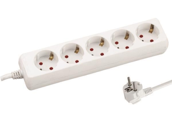 ΠOΛYΠPIZO 5 ΘΕΣΕΩΝ ΜΕ KAΛΩΔIO 3X1,5mm 5m ΜΕ ΠΑΙΔΙΚΗ ΠΡΟΣΤΑΣΙΑ - EUROLAMP