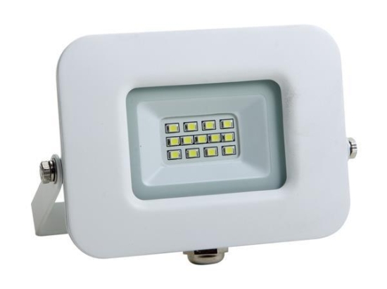 ΠΡΟΒΟΛΕΑΣ LED 10W SMD ΒΑΣΗ 360° ΛΕΥΚΟΣ IP65 6500K PLUS | EUROLAMP