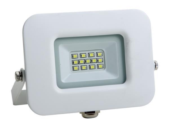 ΠΡΟΒΟΛΕΑΣ LED 10W SMD ΒΑΣΗ 360° ΛΕΥΚΟΣ IP65 3000K PLUS | EUROLAMP