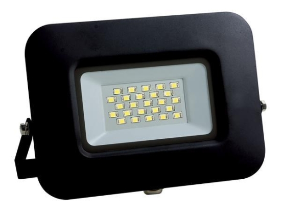 ΠΡΟΒΟΛΕΑΣ LED 20W SMD ΒΑΣΗ 360° ΜΑΥΡΟΣ IP65 3000K PLUS | EUROLAMP