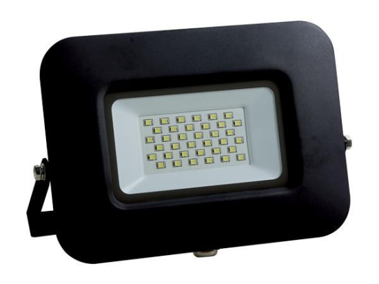 ΠΡΟΒΟΛΕΑΣ LED 30W SMD ΒΑΣΗ 360° ΜΑΥΡΟΣ IP65 4000K PLUS |EUROLAMP